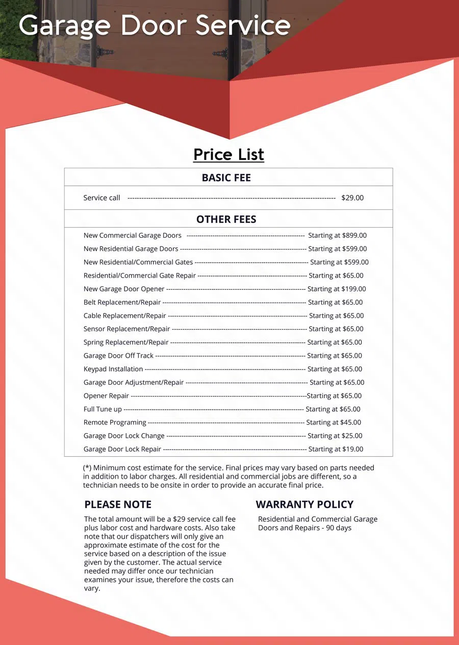 Express Garage Door Repair Service Edgewater, NJ 201-374-0943